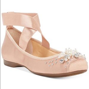 Jessica Simpson Mineah Pearl Rhinestone Flat